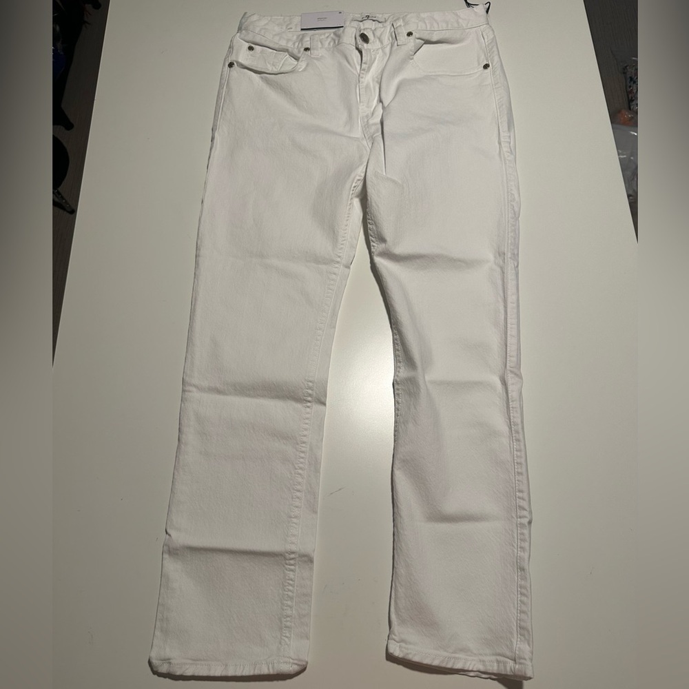 7 for all mankind white girlfriend jean size 28 NWT